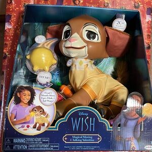 Disney Wish Valentino Interactive Plush - Brown and Cream
